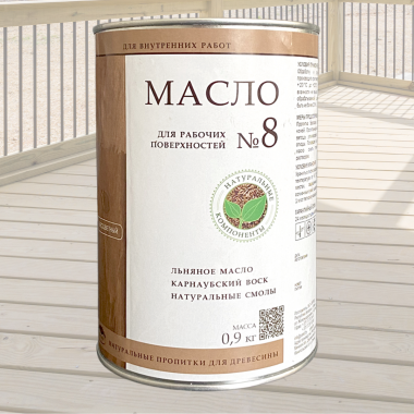 Масло для деревянных рабочих поверхностей и мебели "Белые луга"